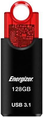 Energizer FUS30H128R USB 3.0 זיכרון USB תואם, 128 ג'יגה -בייט, אדום ושחור, סוג נשלף, זיכרון פלאש