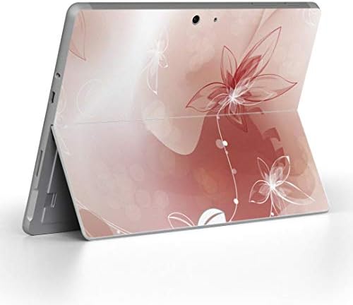 כיסוי מדבקות Igsticker עבור Microsoft Surface Go/Go 2 אולטרה דק מגן מדבקת גוף עורות 001978 ורוד קמח פרחים