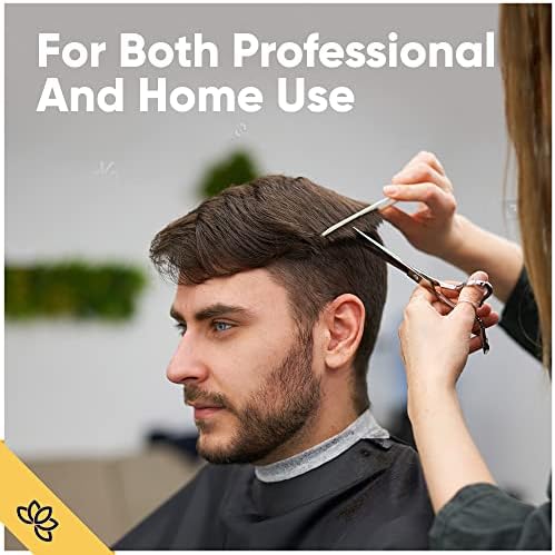אקווינוקס מקצועי שיער מספריים-שיער חיתוך מספריים מקצועי-6.5 אורך כולל-תער קצה בארבר מספריים עבור גברים