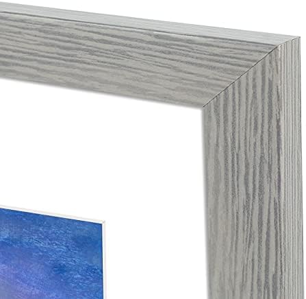 אמנות גולדן סטייט, מסגרת תמונה 6x8 סט של 4 מסגרות צילום של דפוס עץ חווה, תצוגה 5x7 צילום עם מחצלת או 6x8 ללא