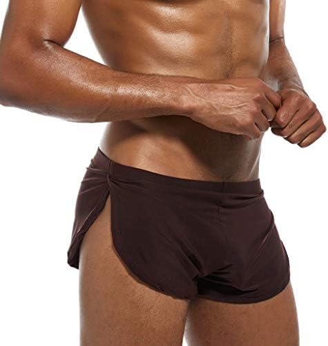 2023 קרח חדש נושם מכנסיים מוצקים משי קצרים תחתונים סקסיים תחתונים תחתונים בוקסר גברים תחתוני גברים