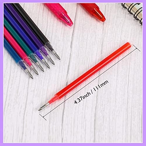 7 יחידות מחיק עט מילוי 0.5 ממ 7 מגוון צבעים ג ' ל דיו מילוי בינוני בסדר נקודה מחיק עטים מילוי תואם עם נשלף לחץ