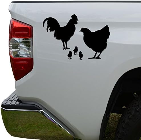 רוזי מדבקות עוף חוות משפחת תרנגולת תרנגול למות לחתוך ויניל מדבקות מדבקה לרכב משאית אופנוע חלון פגוש
