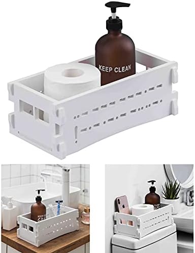 ארון אחסון אמבטיה של Aojezor, עם סל נייר טואלט סט של 2 נהדר לאחסון אמבטיה, ארון אמבטיה צר אטום למים