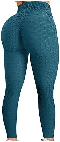 Kingaoggo יוגה רכה מכנסיים קת חותלות עליות נשים מותניים גבוהות ספורט ספורט מפעיל חותלות בקרת בטן 2 pc