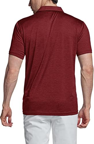 חולצות פולו קצרות של שרוול קצר של TSLA, חולצות גולף מהירות יבשות, ביצועים ספורט, Dri Flex Tech חולצות