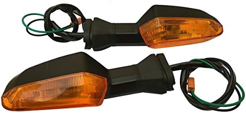 1 זוגות אמבר עדשת אורות איתות אינדיקטורים אורות איתות תואם עבור 2014 קוואסאקי ז250