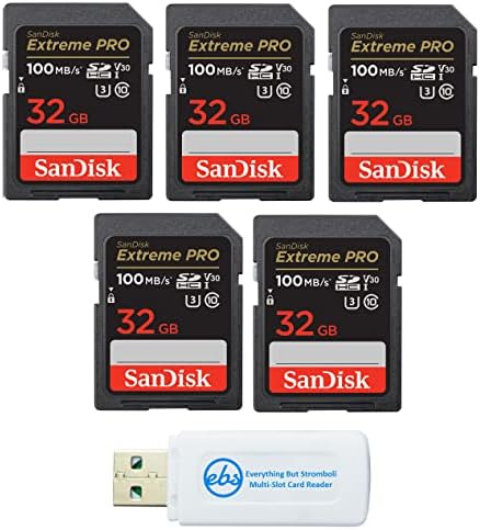 סנדיסק 32 ג ' יגה-בייט כרטיס זיכרון אקסטרים פרו עובד עם מצלמה דיגיטלית 4 קראט וי-30 עם הכל חוץ