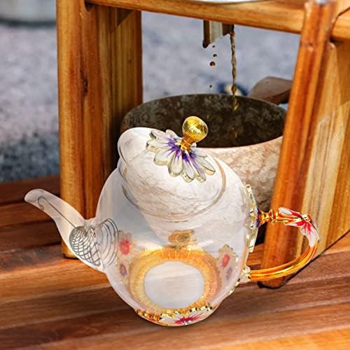 קאבילוק חממה זכוכית תה קומקום קומקום זכוכית קומקום ברורה של תה תה תה קומקום פורח עלה רופפת יצרנית