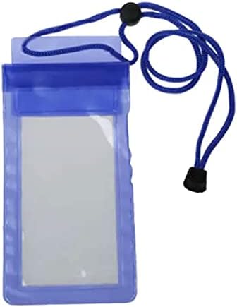 1 עמיד למים טלפון פאוץ מתחת למים תיק שחייה טלפון סלולרי מקרה כיסוי יבש תיק כחול