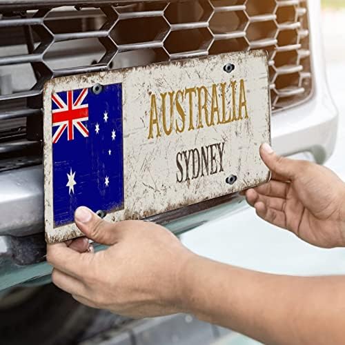 אוסטרליה וינטג 'יהירות לוחיות רישוי סידני סידני סיטי דקורטיבית רכב קדמי לוחית רישוי אוסטרליה אוסטרליה