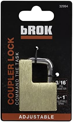 מוצרי Brok 32994 מנעול מצמד פליז, כרום