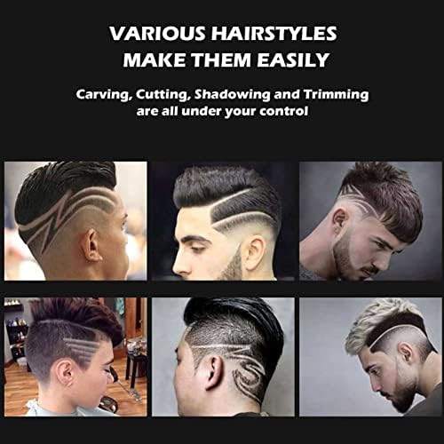 קוצץ שיער לגברים רב תכליתי ומקצועי קוצץ שיער לגברים גוזם שיער אלחוטי ללא פער, עמיד למים גוף שפם אף אוזן חיתוך