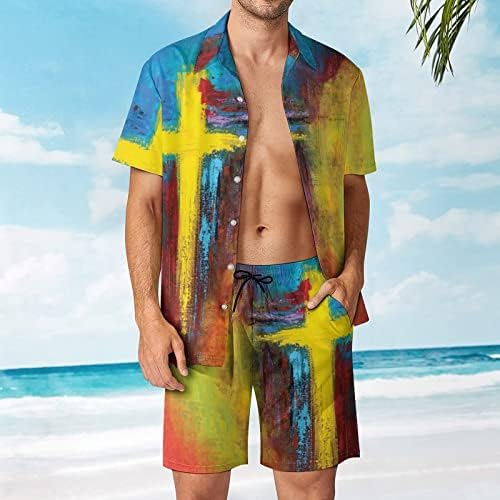 גברים של חליפת גברים של קיץ אופנה פנאי הוואי חוף ים חג חוף דיגיטלי 3 ד הדפסה קצר שרוולים חולצה קצר