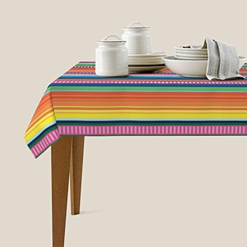 יטה יאנג שמיכה מקסיקנית דפוס פס סרפ צבעוני צבעי עמיד למים מלבן מלבן מלבן שולחן בדים קישודים בד