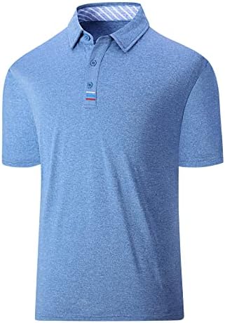 חולצות גולף תאורת חנון לגברים שרוול קצר לחות חולצות פיתול חולצות קיץ