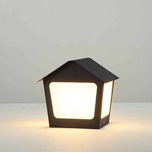 DLSixyi LED מודרני עמוד שחור עמוד מנורות נירוסטה נירוסטה אורות חיצוניים אורות חיצוניים - אורות עמוד עמוד