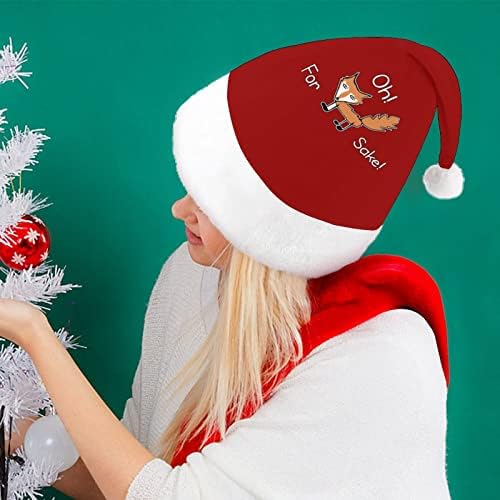מצחיק ציטוט עבור שועל למען חג המולד כובע רך קטיפה סנטה כובע מצחיק כפה עבור חג המולד לשנה חדשה חגיגי מפלגה