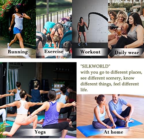 SilkWorld 2 ~ 3 צמרות אימון לחבילות לנשים Tankerback גופיות בגדי אימון יוגה צמרות חדר כושר אתלטי