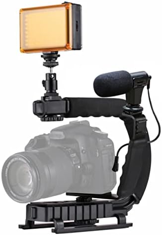 UKCOCO MIC Stand Grip Crip Kit Hander Handheld ומצלמות מצלמה ביתית מיקרופון עבור עם סטודיו C סוגר