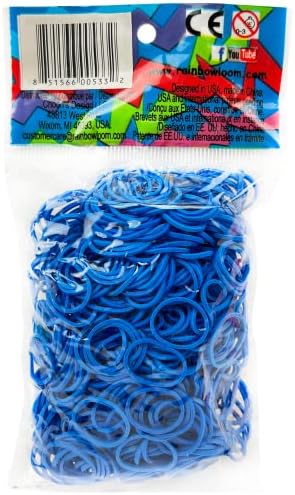 Rainbow Loom® גומי אוקיינוס ​​כחול עם 24 c-clips