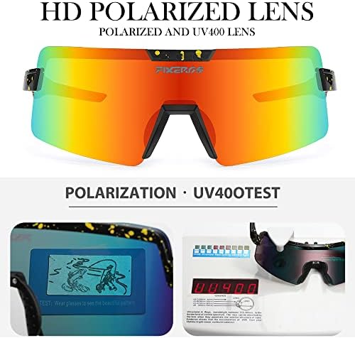 משקפי שמש מקוטבים של Fixeros מגברים לגברים ונשים UV400 רכיבה על רכיבה על משקפי דיג נהיגה
