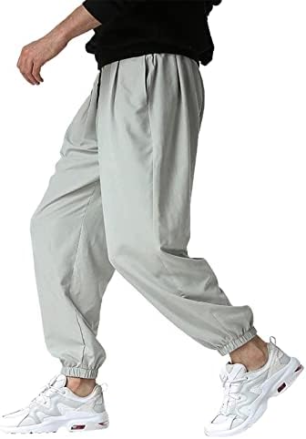 מכנסי טרנינג לגברים, מכנסי טרנינג תחתונים פתוחים רצים עם כיסים ריצה 2 מארז מכנסי אימון לריצה בחדר כושר טיולים