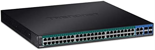 Trendnet 52-Port Web Smart Poe+ Switch, 48 x יציאות Gigabit POE+, 4 x יציאות Gigabit משותפות,