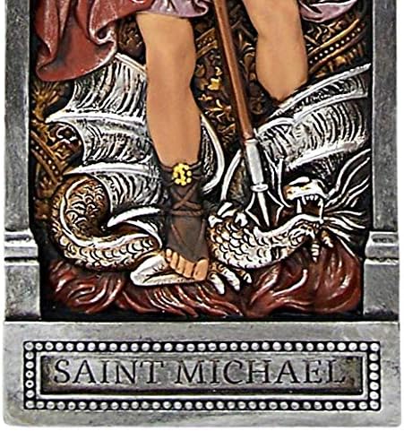 נידזו מלאך סנט מייקל פסל, להרוג את הדרקון תליית קיר פלאק קישוט, 12 אינץ