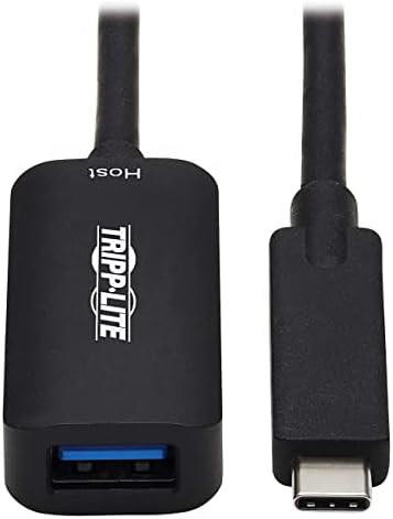 Tripp Lite USB כבל הרחבה פעיל USB-A, USB 3.2 GEN 1, עד 5 GBPS העברת נתונים, 0.9 אמפר כוח, תואם