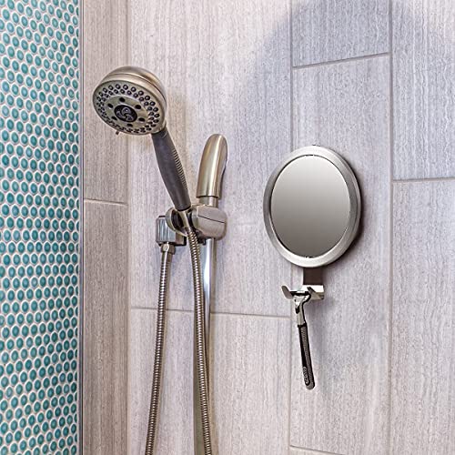 אטורי מקלחת מראה ערפל עבור גילוח עם תער מחזיק, מקלחת מגב עבור זכוכית דלתות 10 אינץ חלון מגב