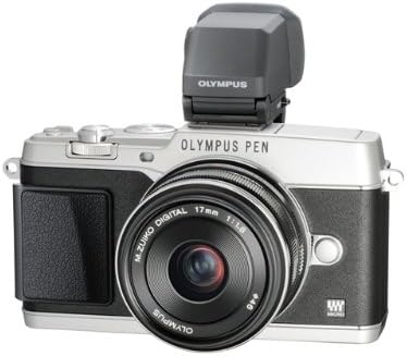 OLYMPUS E-P5 17 ממ F1.8 ו- VF-4 16.1 MP מצלמת מערכת קומפקטית עם 3 אינץ 'LCD-גרסה בינלאומית