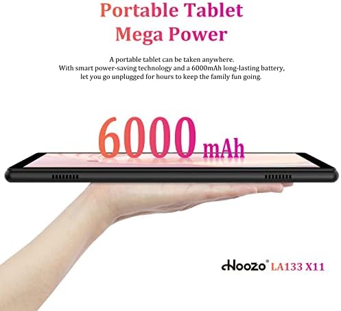 טאבלט Hoozo 10 אינץ ', אנדרואיד 10.0 טאבלט 32 ג'יגה-בייט, 6000mAh סוללה מרובע ליבה HD מסך מגע טבליות WiFi Bluetooth