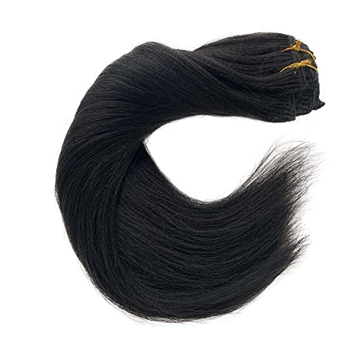 אור יקי קליפ בתוספות שיער שיער טבעי עבה 120 גרם 7 יחידות יקי ישר קליפ בתוספות 1 ב טבעי שחור שיער הרחבות אמיתי