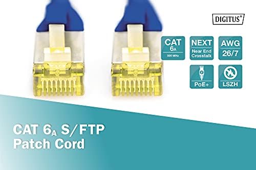 Digitus CAT 6A S-FTP TACK CABLE, CU, LSZH AWG 26/7, אורך 15 מ ', צבע כחול