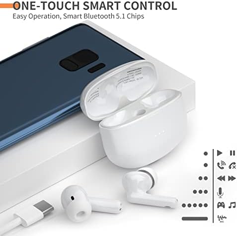 אוזניות אלחוטיות, Neoqoqo A40Pro True Wireless Bluetooth אוזניות עם טעינה של מקרה Bluetooth 5.1 חיבור