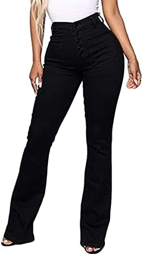 אויואה ג'ינס נשים טלאים במותניים גבוה