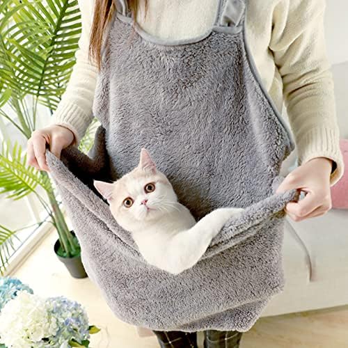 חתול קלע מנשא תיק, חם קטיפה לחיות מחמד ללוות מנשא תיק ידיים משלוח כתף סינר תיק לכלבים קטנים חתולים