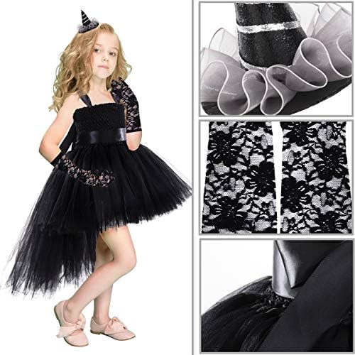 טוטו שמלות לפעוטות בנות בעבודת יד שחור קשת טול מסיבת יום הולדת שמלת בנות ילדים נסיכת מפואר לנשף