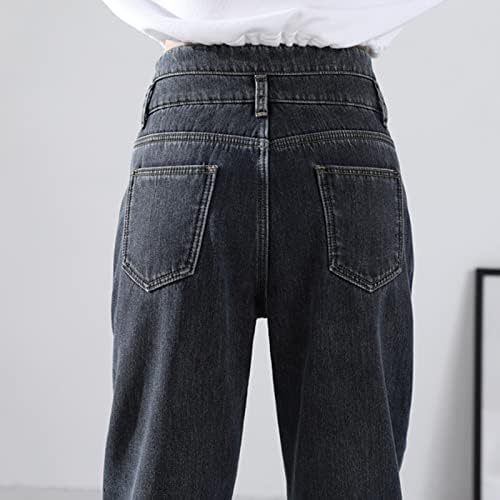 נשים בגדים גבוהה הרן ג ' ינס ישר מותניים קטיפה חם מעובה רופף נשים של מכנסיים נשים של נשים פעמון