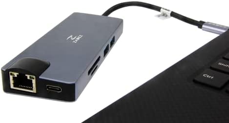 רכזת 8 in 1 USB ZADEZ ZAH-518 סוג C-יציאת HDMI - VGA , יציאת HDMI - RJ-45 Ethernet Network