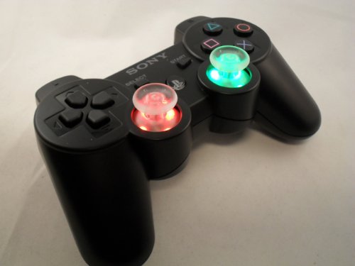 PS3 PlayStation 3 LED LED ThumbSticks Controller Code Cod Ops שחור - ריצוד, ירייה ירייה, Auto Aim