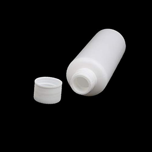 X-DREE 5 יחידות 100 מל PE פלסטיק לבן צר נוזל נוזל אבקת כימית מגיב אחסון בקבוק בקבוק (5 יחידות 100 מל PE פלסטיק