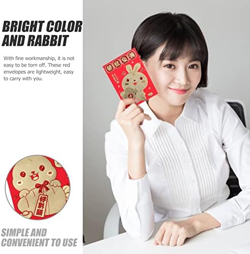 חתונה טובה 48 יחידות 2023 סיני חדש שנה אדום מעטפות גלגל המזלות ארנב אדום מנות מזל כסף מעטפות לאביב פסטיבל חג חתונה