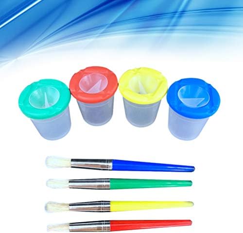 אביזרי Nuobesty מעשי דלי שטיפה שימושי כוסות עט כוסות כוסות סיר כלי סיר סט הצבע מברשת צבע לילדים סטודנטים