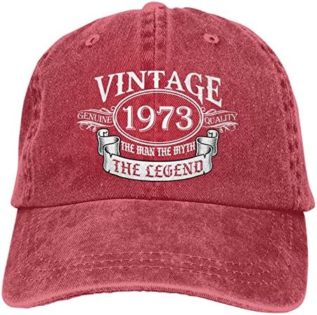 Zsixjnb בן 50 איש מיתוס אגדה 1973 יום הולדת 50 מתנה כובע בייסבול נשים