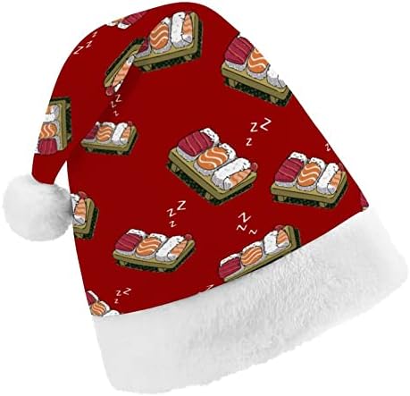 מזון אורז דגי סושי שינה חג המולד סנטה כובע עבור אדום חג המולד כובע חג טובות חדש שנה חגיגי ספקי צד