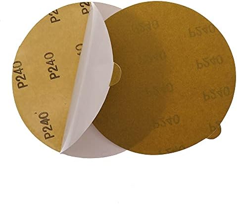 ZSBLXHHJD נייר זכוכית שוחק PSA/קלסר נייר זכוכית זהב - 6 אלומינה גלגלים בגודל 150 ממ 60 עד 1000 חצץ לצורך ליטוש