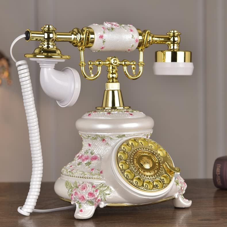 Counyball רטרו טלפון בסגנון אירופאי חיוג רוטרי חיוג טלפון טלפון שולחן טלפון קשת חדר בית קלאסי קישוט משרדים