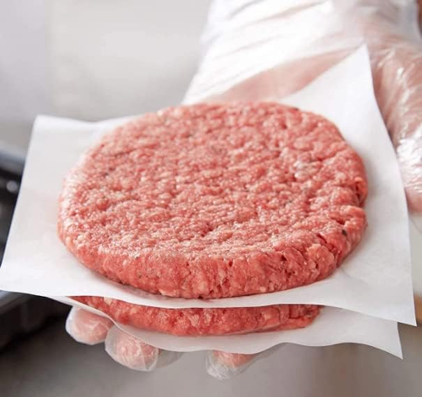 גיליונות נייר קציצת המבורגר-תוצרת ארה ב-1000 יח' - 5.5 על 5.5 ריבועי נייר שעווה-גיליונות נייר